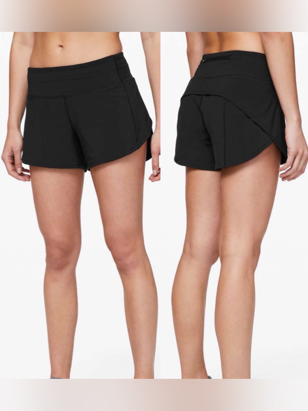 Lululemon Speed Up Short Long 4" Updated Fit Black running